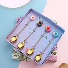 Креативная посуда для макарон, пончиков, десертная ложка из нержавеющей стали, совок для фруктов, кухонная, кофейная, молочная, праздничная Декоративная посуда