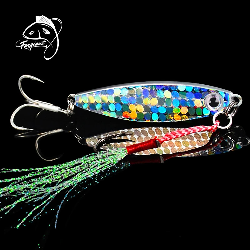 Fargiant рыболовная приманка металлическая примансветильник джиг легкая воблеры
