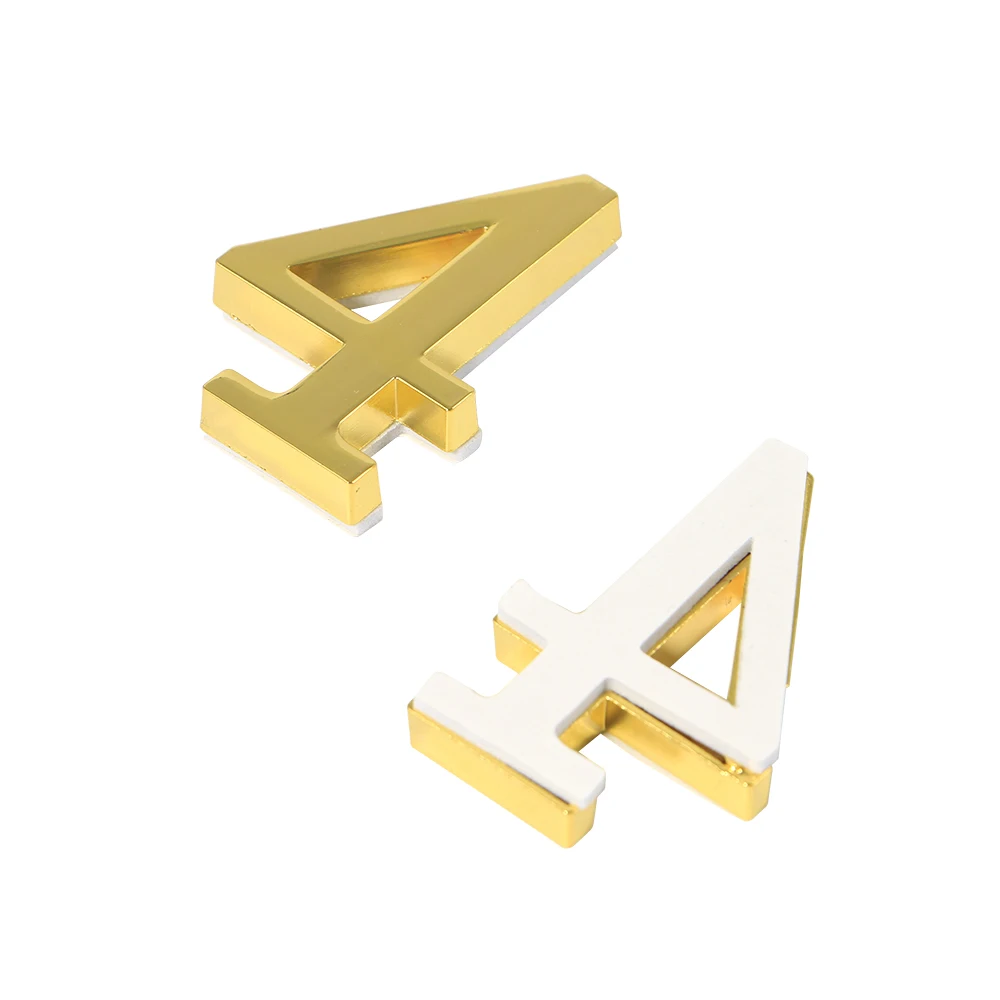 Высококачественная металлическая бронзовая цифровая табличка с буквами на