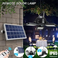 60LED Solar Light Adjustable Garage lights  Lightness Outdoor Garden Solar Wall Lamp With Remote Control 2/4/6 Timer Waterproof