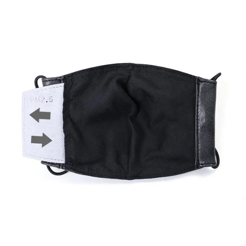 Маска для лица косплея на Хэллоуин черная искусственная декорированная