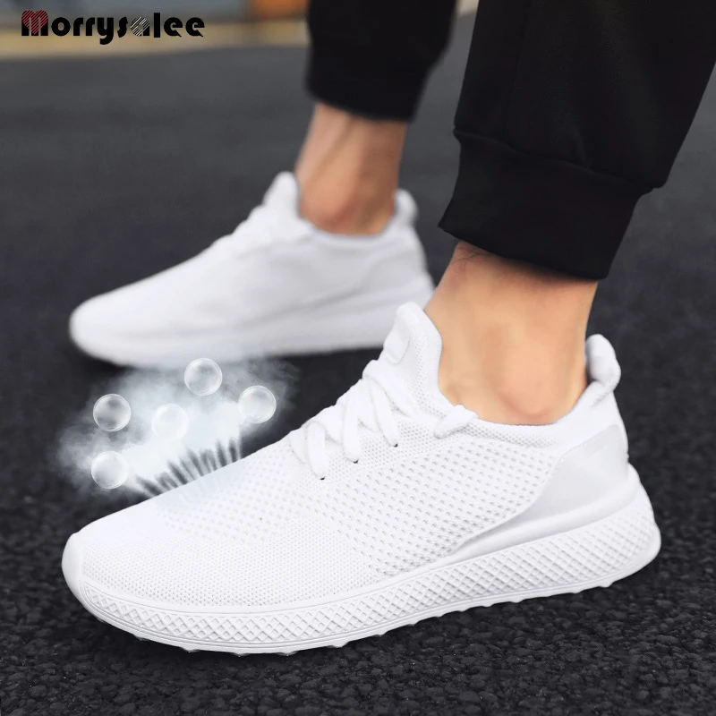 Fashion Outdoor Men's Sports Shoes High Quality Casual Breathable Soft Jogging Men's Shoes Mesh Top Flat Bottom 2022