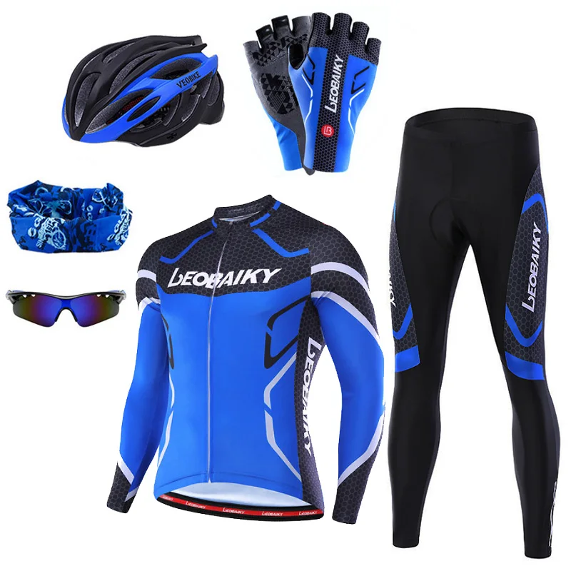 Одежда для велоспорта Pro Team Мужская велосипедная футболка с длинным рукавом