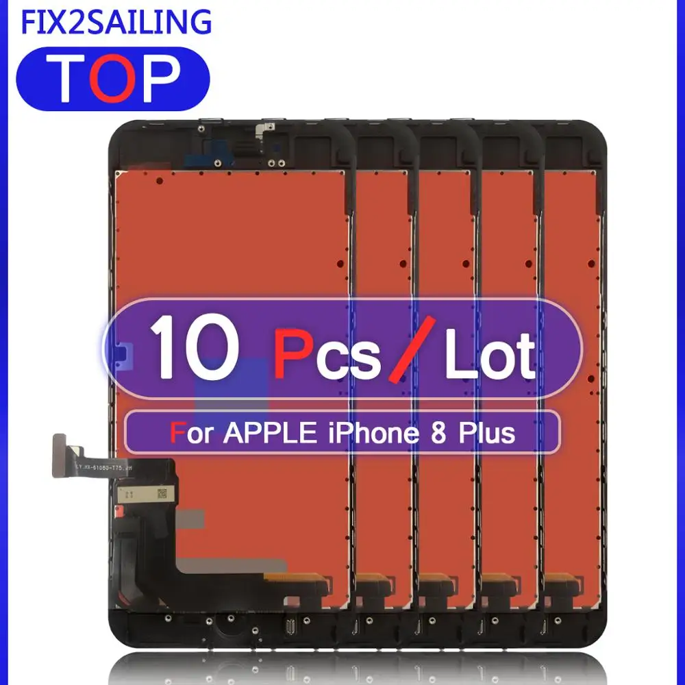 10 шт. дисплей для Apple iPhone 8 Plus Высокое качество ЖК сенсорный экран дигитайзер
