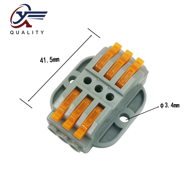 30/50/100PCS Wire Connector 3 pin New Universal Docking Fast Wiring Conductors push-in Terminal Block Electrical Equipment
