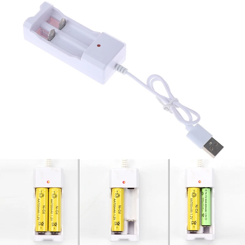 1 шт. универсальное зарядное устройство с 2 разъемами AA/AAA USB разъем|Зарядные