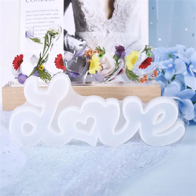 Форма для эпоксидной смолы с буквами сделай сам литые молды в форме сердца