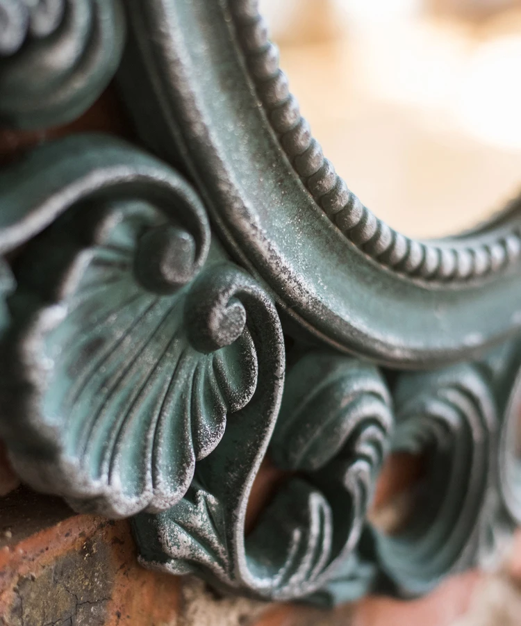 Французский классический рельефный настенный декоративный зеркальный декор для