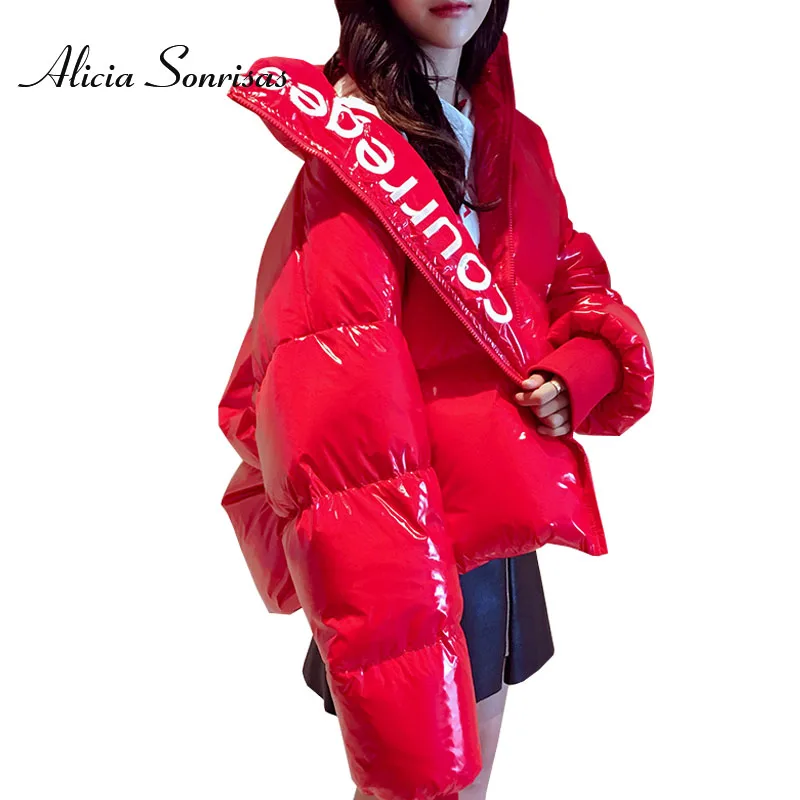 

Парка женская зимняя, блестящая, с вышивкой, 6 цветов