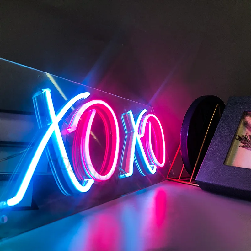 Personalized Custom LED Neon Sign Light XOXO Suitable For Store Bedroom BeerBar Pub Club Wall Hanging Decoration Neon Light