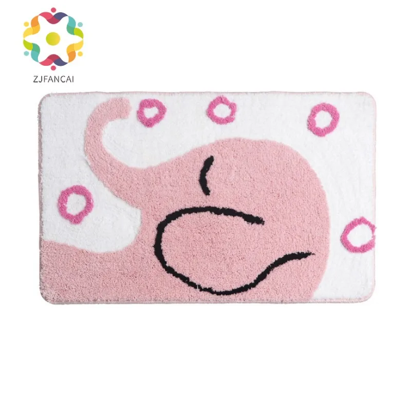 Мультяшный детский коврик для пола Серия животных ванной комнаты дверь спальни