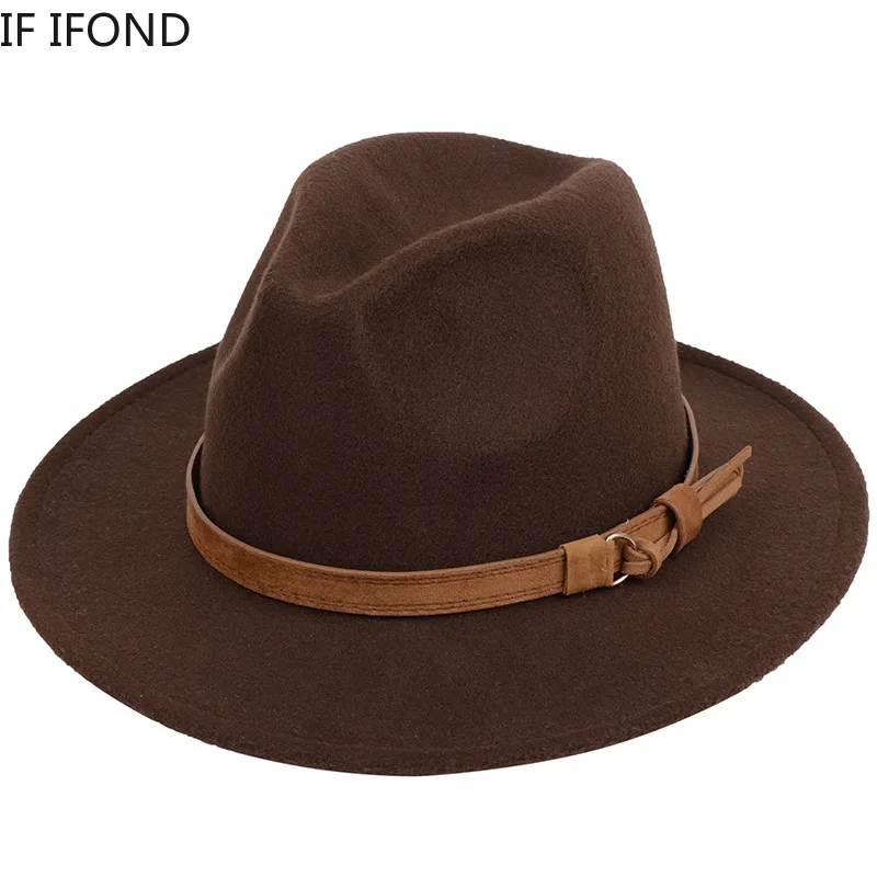 Фетровая шляпа для женщин и мужчин зимние фетровые шапки из искусственной шерсти