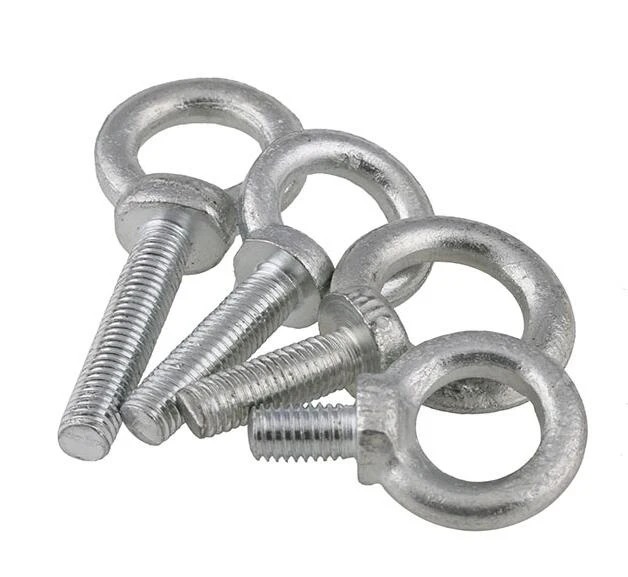 Болт с отверстием М8 М10 М12 метрический Цинковый белым покрытием полным шагом