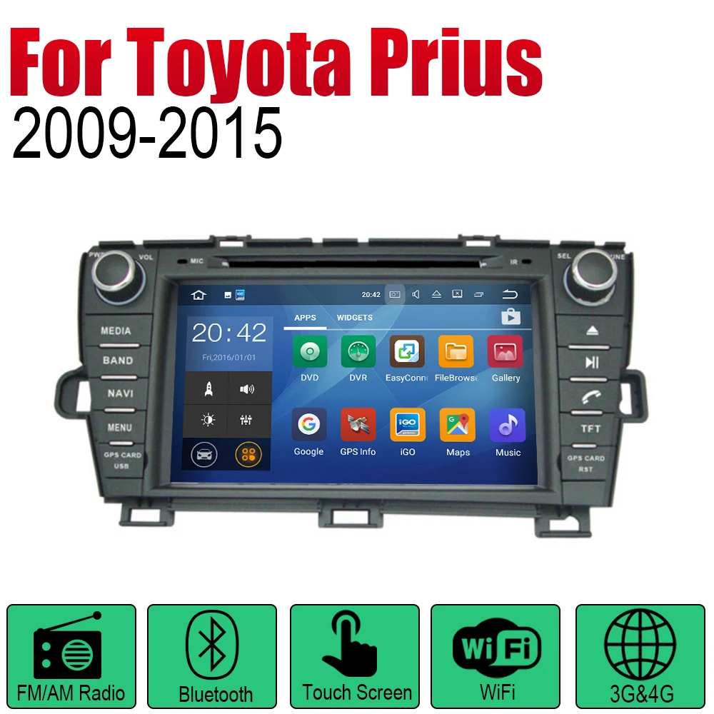ZaiXi Android автомобильный DVD GPS навигатор для Toyota Prius 2009 ~ 2015 проигрыватель навигация