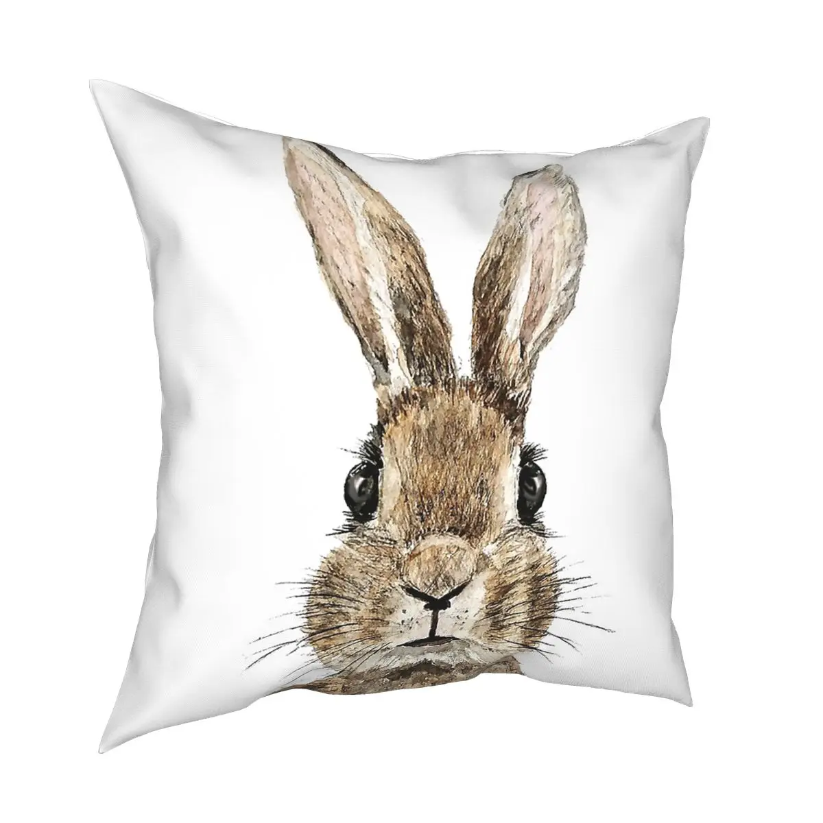 

Cute Innocent Rabbit Square Pillow Case Cushions for Sofa Easter Egg Bunny Customized Pillowcase
