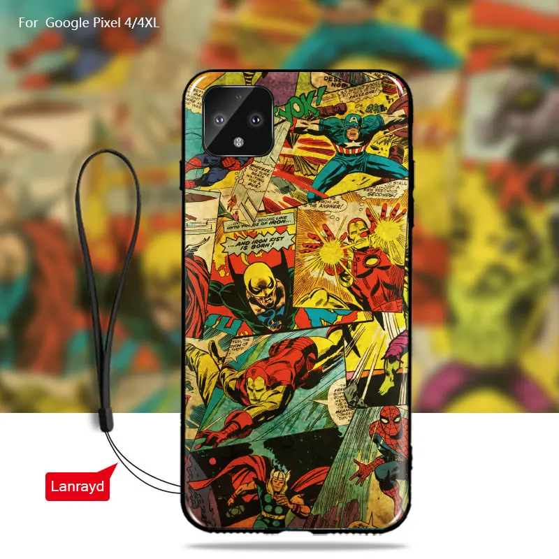 Супергерой чехол для телефона Google Pixel 4 XL 4XL Супермен задняя крышка сумки Fundas