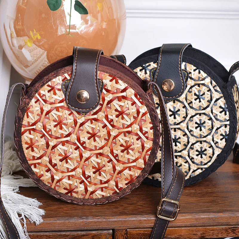 Сумка кросс боди Женская из ротанга в богемном стиле| |