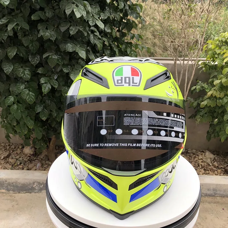 Мотоциклетный шлем на все лицо Профессиональный Гоночный козырек в горошек