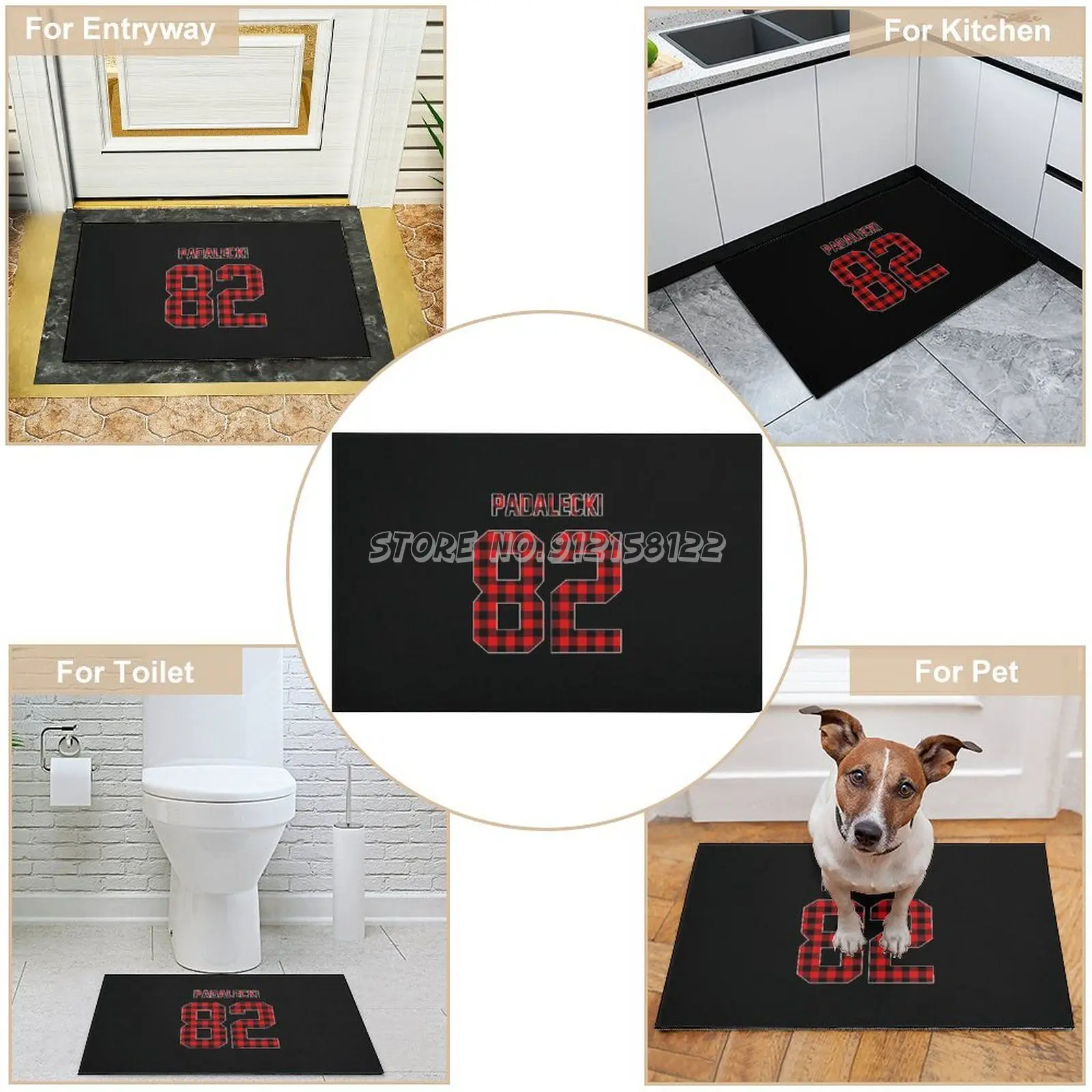 Jared Padalecki черный красный напольный коврик в клетку для ног домашний декор входа