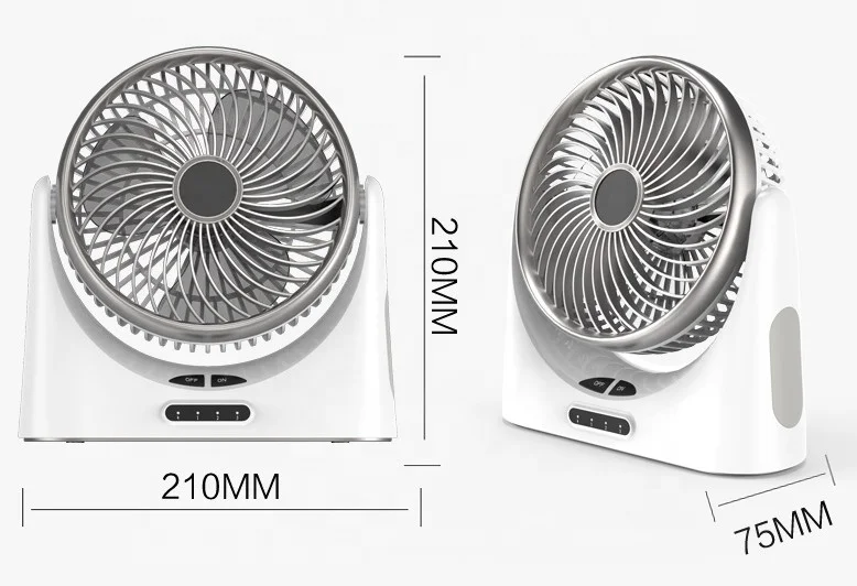 SooPii Desk Fan Portable 4000mAh Rechargeable Battery Operated USB with Night Light for Office Outdoor Home | Электроника