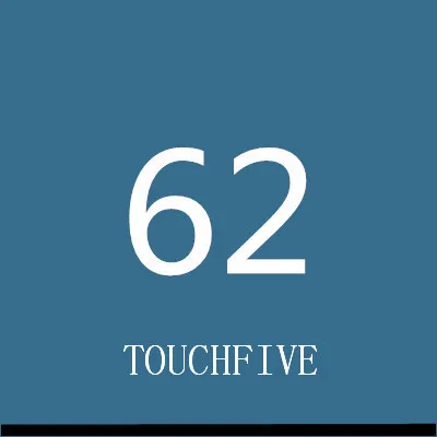 TOUCHFIVE 168 цветов одиночные художественные маркеры Кисть ручка эскиз на спиртовой основе маркеры двойная головка манга ручки для рисования товары для рукоделия - Цвет: 62-marine blue
