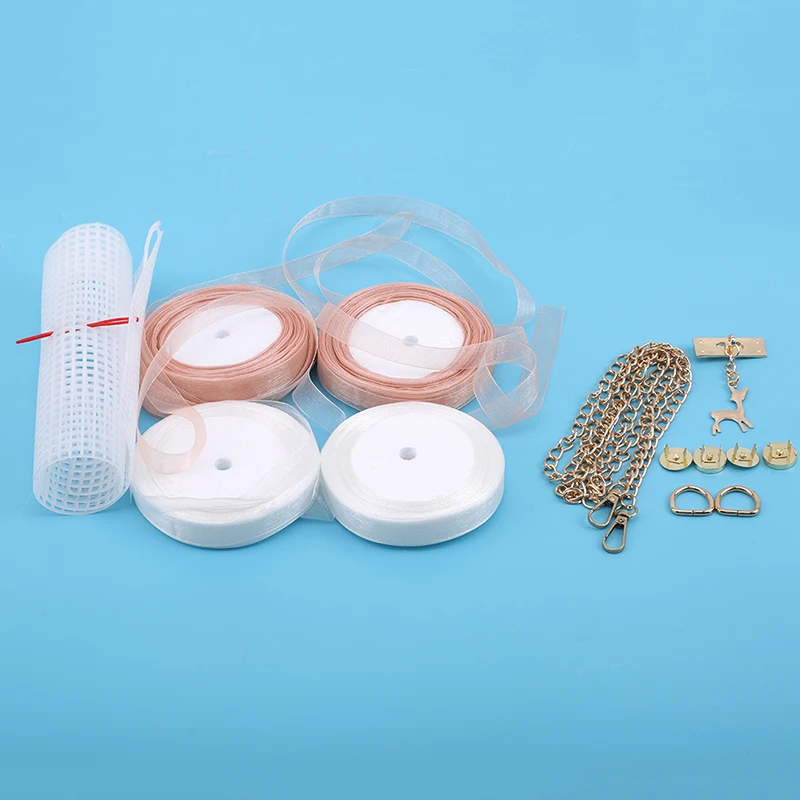 

1sets Net Cover Gauze For Woven Bag Plastic Handbag Bag Accessories Handmade DIY Clothing Accessories