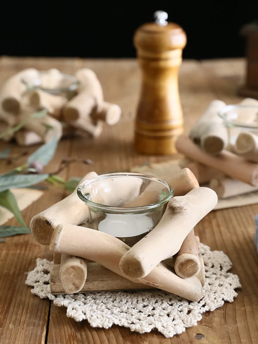 Рождество подсвечники сосны подсвечник из дерева геометрический Decorativ Tealight