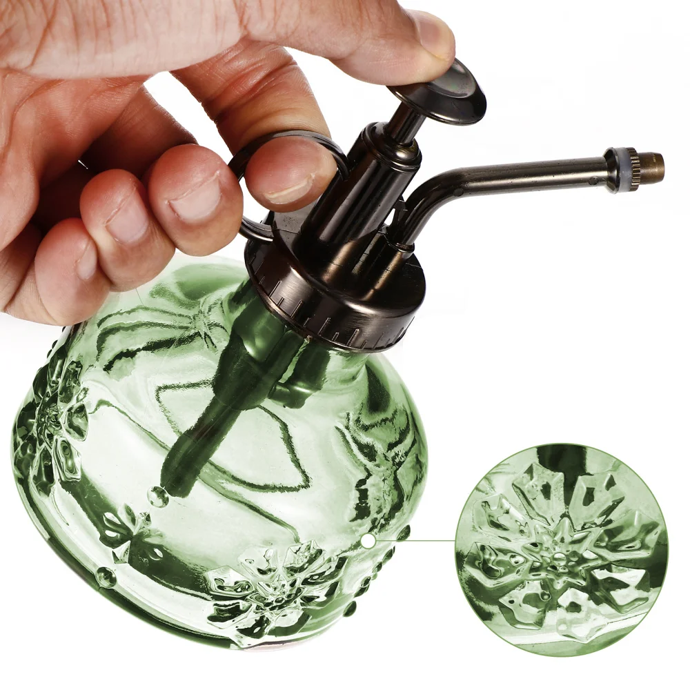 

1pc Vintage Watering Bottle Glass Watering Can Sprayer Gardening Sprayer