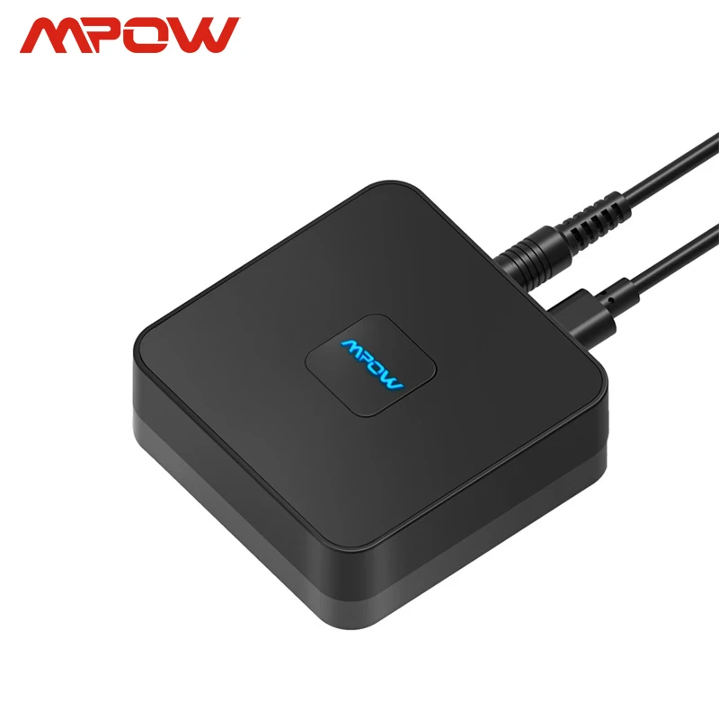 Mpow BH100 3nd версия Bluetooth 4 1 аудио приемник адаптер Встроенный шумоизолятор 3 5 мм