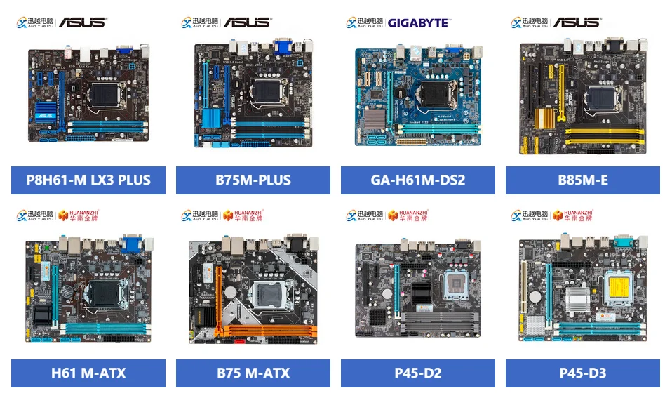 Gigabyte GA-P75-D3 рабочего Материнская плата P75-D3 B75 LGA 1155 Core i7 i5 i3 DDR3 32G SATA3 USB3.0 блок питания ATX