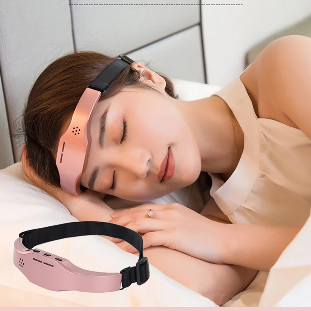 EMS массажер для головы Расслабление лба Пульс Улучшение сна здоровье стресс