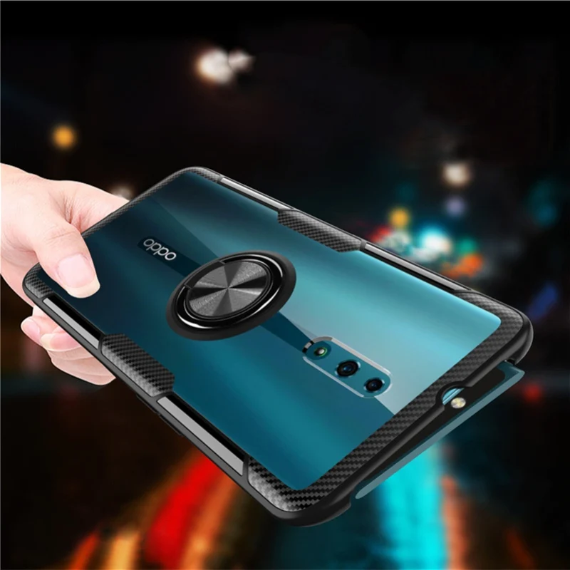 Акриловый прозрачный жесткий чехол для OPPO Reno2 2Z 2F телефона силиконовая рамка