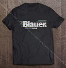 Спортивная футболка Blauer Uomo Rigato Maglia Cotone 21Sbluh02334-004547, футболка для мужчин, модная футболка с коротким рукавом, металлическая рубашка