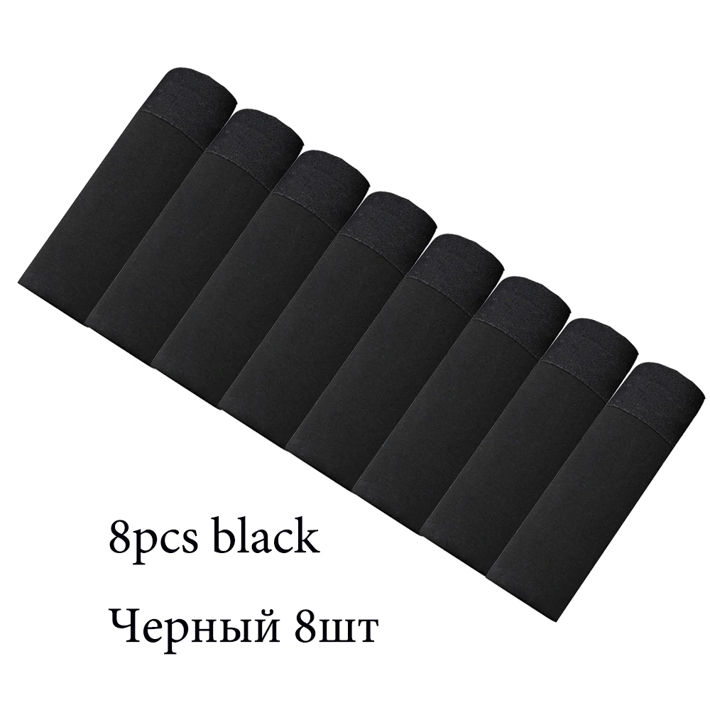 8pcs black 8 шт./партия, хлопковые мужские боксеры, нижнее белье для мужчин, мужские боксеры, шорты, Calzoncillos, трусы для мужчин, Cuecas, мягкие мужские трусы, новое нижнее белье - Цвет: 8pcs black