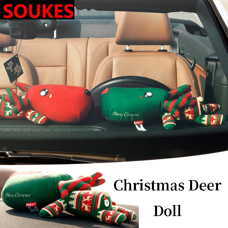 Мультяшный Рождественский олень автомобиль кукла подушка для Mitsubishi ASX Lancer 10 9