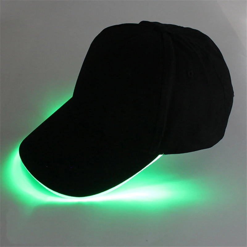 Светящаяся бейсбольная шапка светодиодный светильник кой для мужчин и женщин