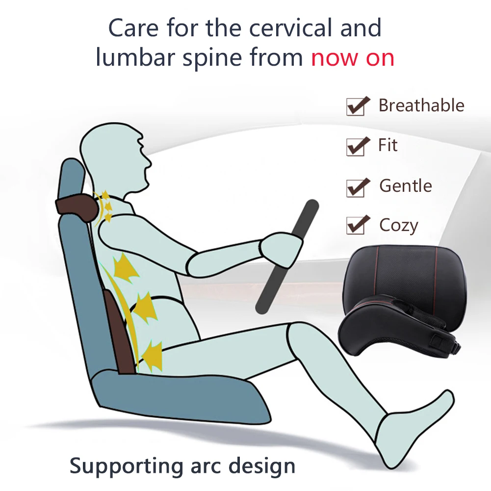 Автомобильная подушка для шеи подголовник с поддержкой поясницы автомобильного