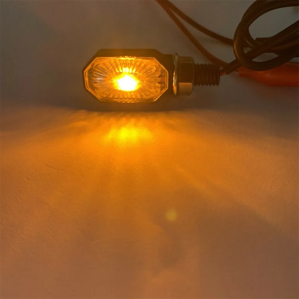 

25cm Motorcycle Turn Lights 4pcs ABS+PC IP67 Indicators Motorbike Lights Lamps M10