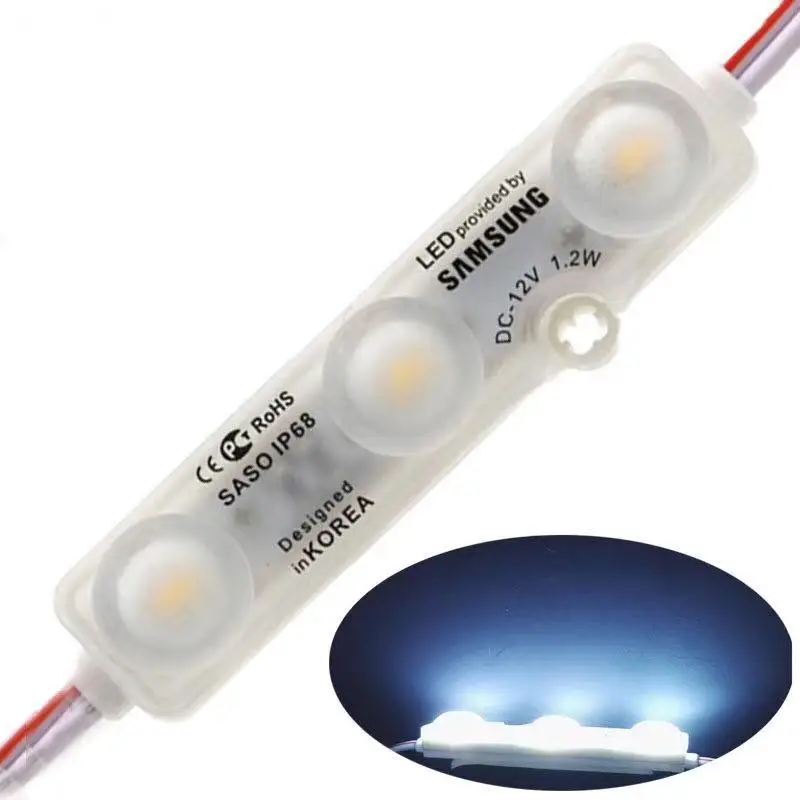 Customized LED Ultrasound 3 Lamp Module IP67 Waterproof 2835 High Bright Luminous Word Signboard Lamp Box Injection Lens Lamp St