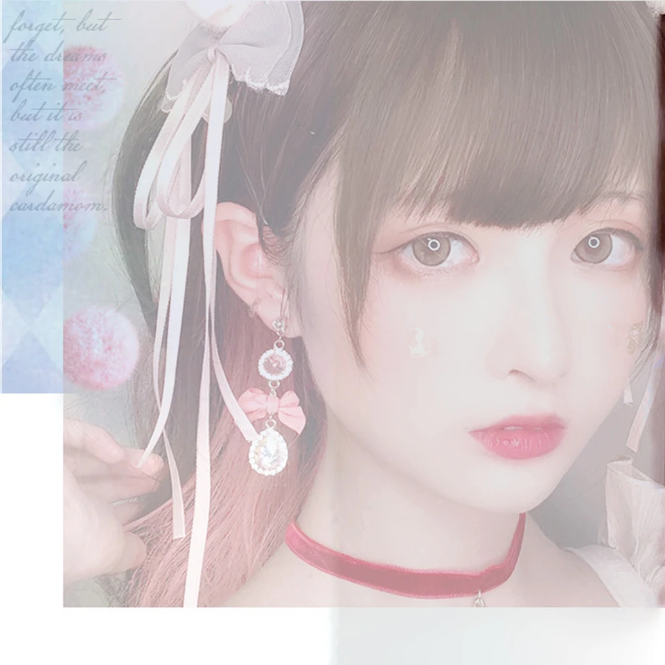 

DIFEI Girl Synthetic Wig Silky Straight Hair With Bangs Cute Lolita Cosplay Party Wig High Temperature And Heat Resistance