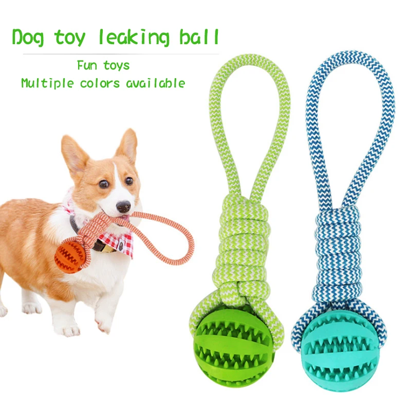 

Dog Toy for Aggressive Chewers,Durable Puppy Treat Chew Rope Tough Molar Teeth Cleaning Ball 100% Rubber Food Dispensing Bite
