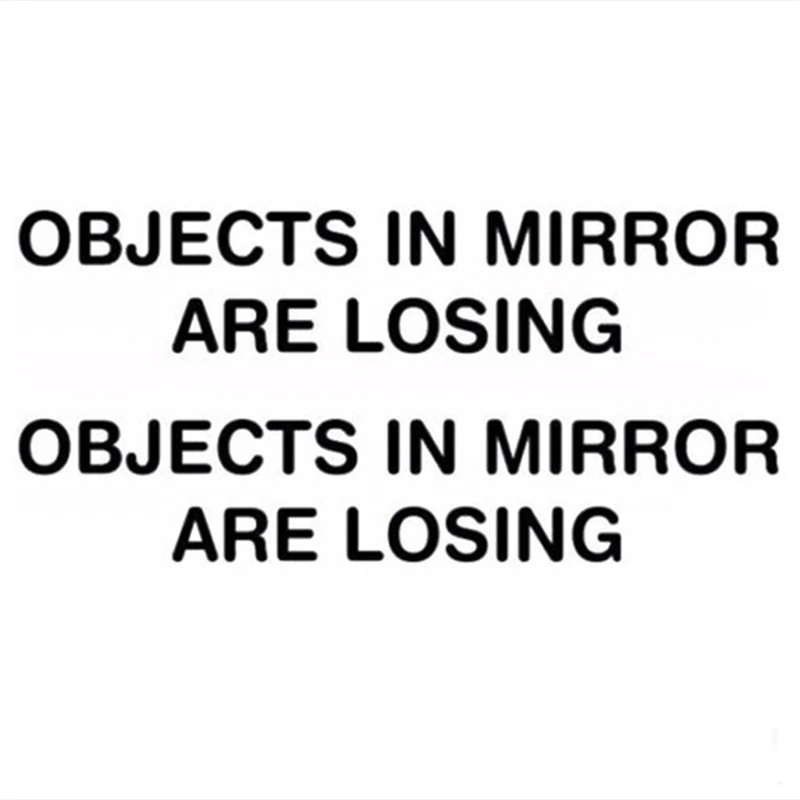 2 шт./компл. Автомобильное зеркало заднего вида предупреждающая наклейка объекты