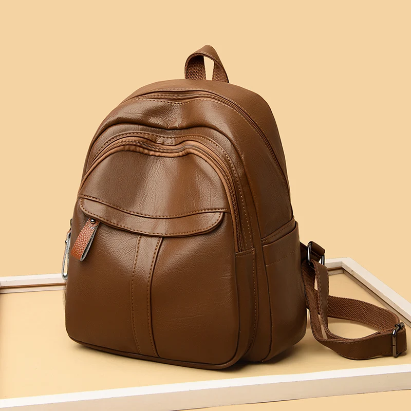 

Рюкзак женский RoyaDong из искусственной кожи, школьный, 2020