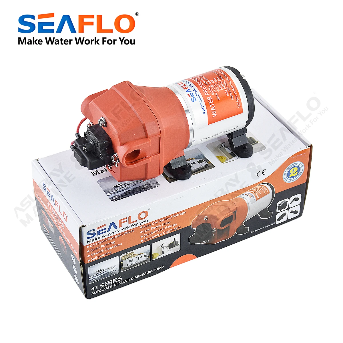 Автоматический морской мембранный насос SEAFLO 3 0 GPM 45 PSI 12 В самовсасывающая