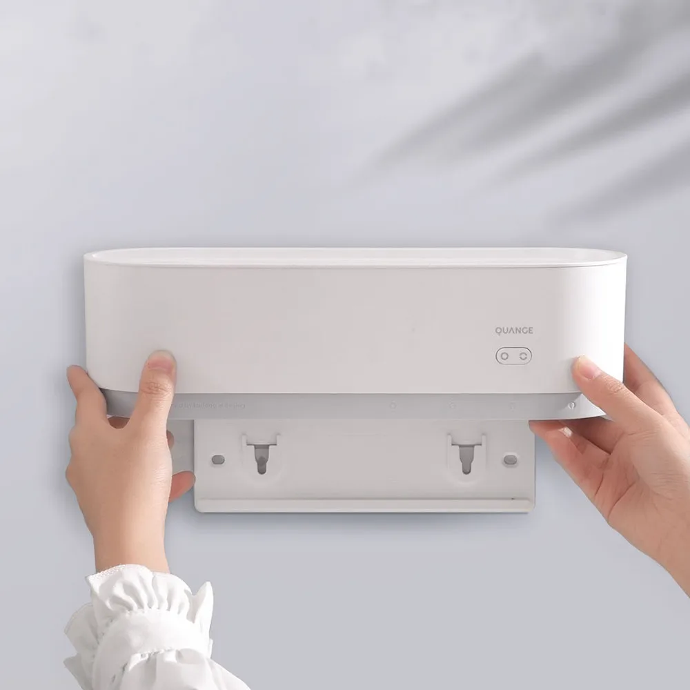 

Intelligent Sterilization Toothbrush Cup Holder Punch-free UV Induction Toothbrush Sterilizer Holder Bathroom Storage Rack