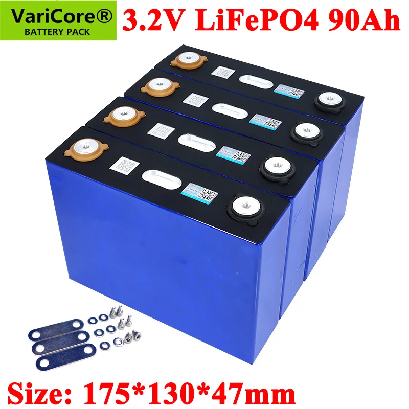 

Аккумулятор VariCore 3,2 в 90 А · ч, литий-Железный фосфат LiFePO4 большой емкости 90000 мА · ч, для мотоцикла, электромобиля аккумуляторные батареи для д...