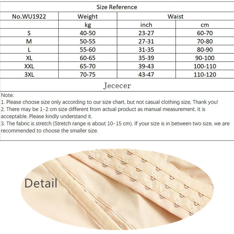 Jececer для полной формы тела женщины похудения стрейч животик контроль нижнее