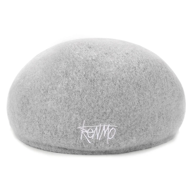 Берет женский шерстяной однотонный Повседневная зимняя шапка в английском стиле