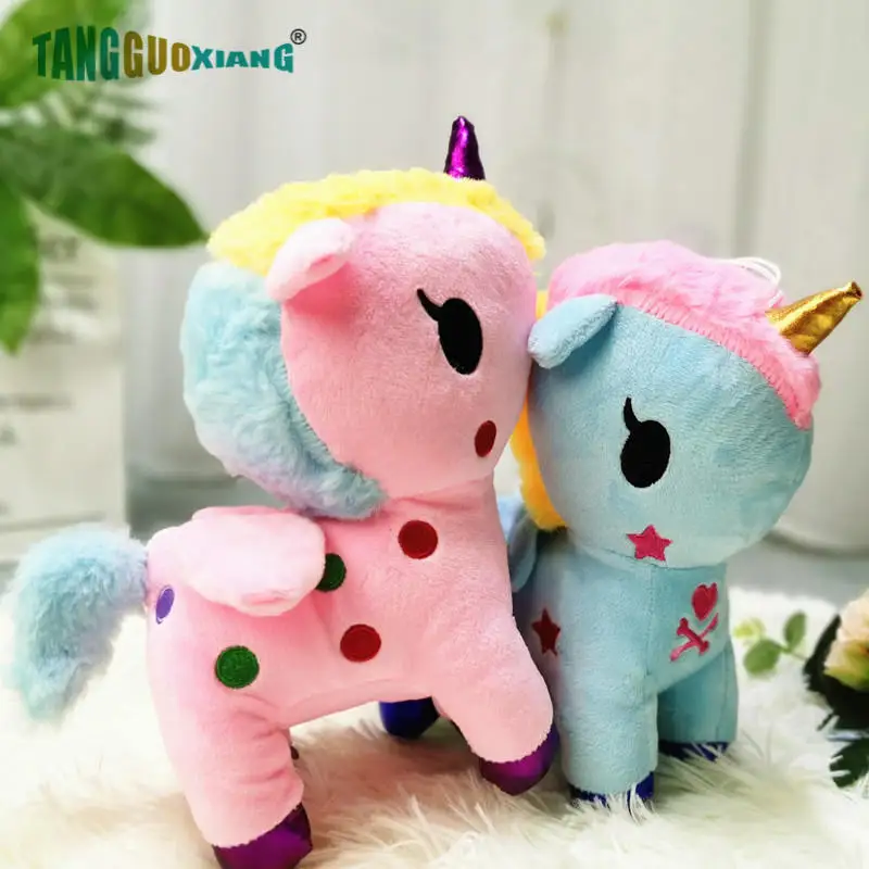 

100% хлопок, мягкие плюшевые игрушки-животные, единорог, плюшевая игрушка, детский подарок на день рождения, милая детская игрушка, рождествен...