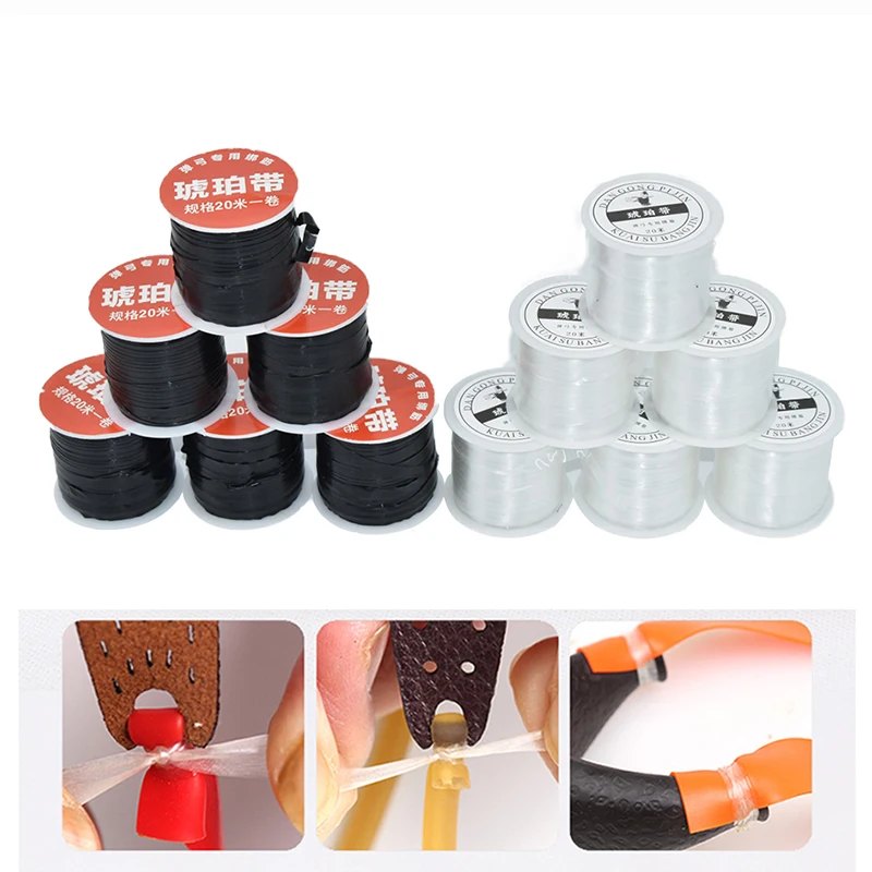 

1pcs 20m Rubber Band Tube Tie Rope for Slingshot Catapult Hunting Outdoor Shooting Accessories Universal Elastic Latex Tube